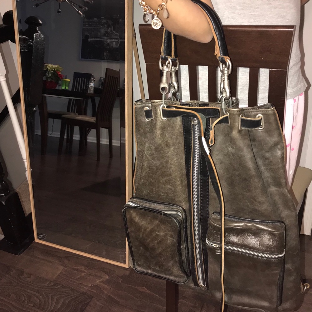 Composition Leather Backpack - image 8